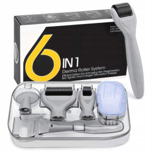 Derma roller 6w1 dermaroller Ciało Twarz Oczy