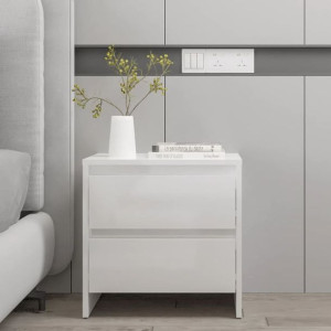 Szafka nocna połysk biała 45x34.5x44.5cm płyta