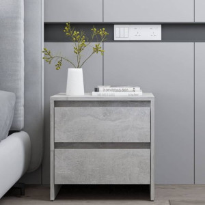 Szafka nocna szary beton 45x34.5x44.5cm płyta wiórowa