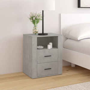 Szafka nocna szary beton 50x36x60cm płyta wiórowa