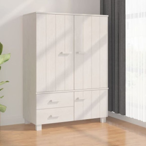 Szafka biała 99x45x137cm drewno sosnowe