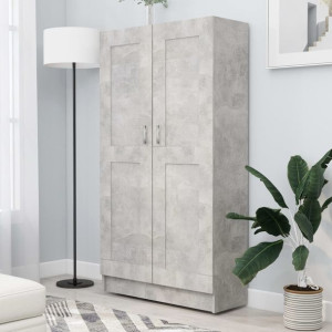 Szafa szary beton 82.5x30.5x150cm płyta wiórowa