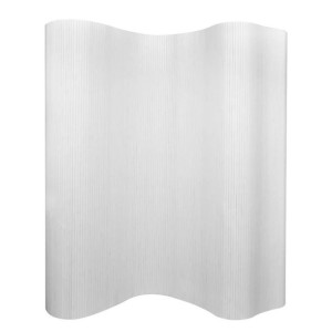 Parawan bambusowy biały 250x165cm VidaXL