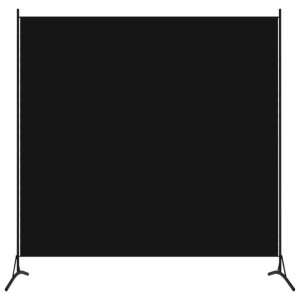 Parawan 1-panelowy czarny 175x180cm