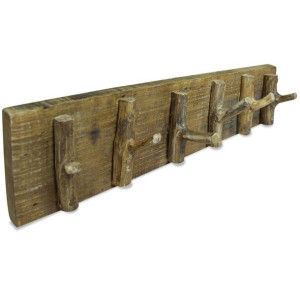 Wieszak ścienny drewno z odzysku 60x15cm