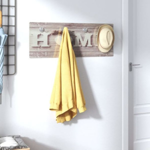 Wieszak 80x30cm szkło hartowane napis Home