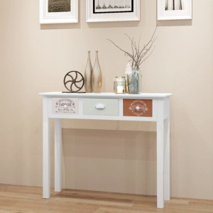 Stolik typu konsola drewno 90x30x77cm