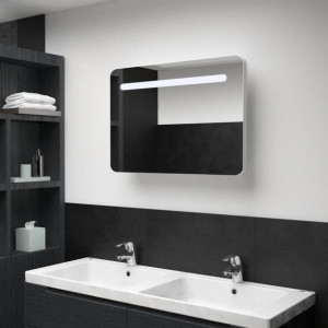Szafka z lustrem i LED 80x11x55cm