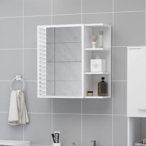 Szafka z lustrem biała 62.5x20.5x64cm