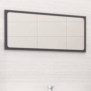 Lustro łazienkowe połysk szare 80x1.5x37cm