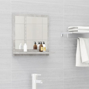 Lustro łazienkowe szary beton 40x10.5x37cm płyta wiórowa