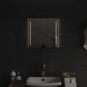 Lustro łazienkowe z oświetleniem LED 40x40cm