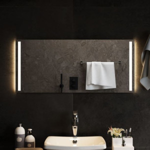 Lustro łazienkowe z oświetleniem LED 90x40cm