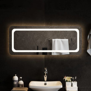 Lustro łazienkowe z oświetleniem LED 100x40cm