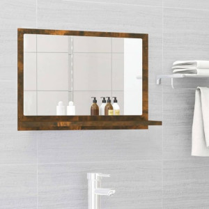 Lustro łazienkowe dymiony dąb 60x10.5x37cm