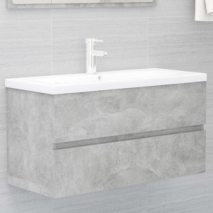 Szafka pod umywalkę szary beton 90x38.5x45cm