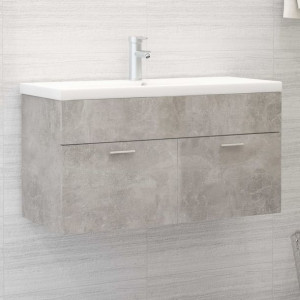 Szafka pod umywalkę szary beton 90x38.5x46cm