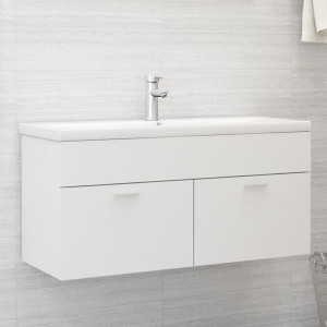 Szafka pod umywalkę biała 100x38.5x46cm płyta wiórowa