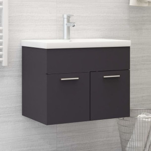Szafka pod umywalkę szara 60x38.5x46cm płyta wiórowa