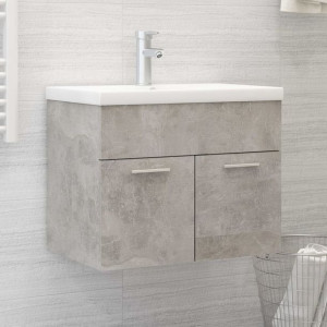 Szafka pod umywalkę szary beton 60x38.5x46cm płyta