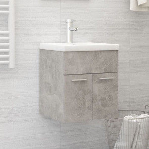 Szafka pod umywalkę szary beton 41x38.5x46cm płyta