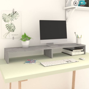 Podstawka pod monitor szary dąb 110x23.5x12cm