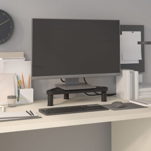Podstawka pod monitor narożna czarna 49x28x10.5cm