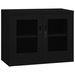 Szafka na dokumenty czarna 90x40x70cm stalowa