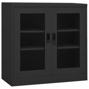 Szafka na dokumenty antracytowa 90x40x90cm stalowa