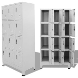 Szafka o 12 zamykanych przegrodach 90x45x180cm