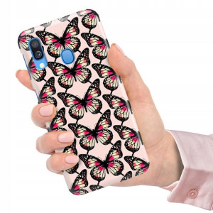 Etui do SAMSUNG A40 Obudowa Flower Kwiaty Wzory