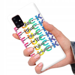 Etui do SAMSUNG A51 5G Case Modne Top Napisy Wzory