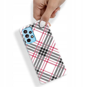 Etui do SAMSUNG A73 5G Case W Kratkę Kratka Wzory