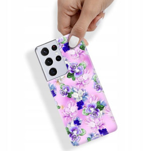 Etui do SAMSUNG S21 ULTTRA 5G Kwiaty Flower Wzory