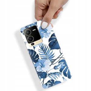 Etui do VIVO S15 5G Case Kwiaty Flower Top Wzory