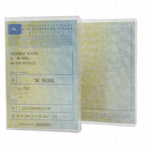 Okładka Etui Na Dowód Rejestracyjny Przezroczysta