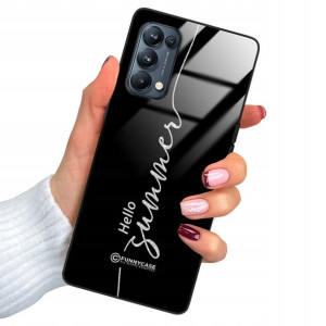 Etui Glass BROKAT do OPPO RENO 6 Case Modne Wzory