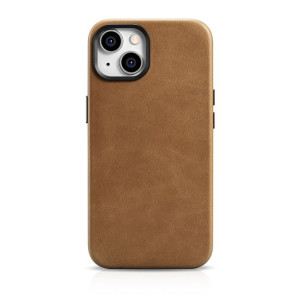Etui iCarer Oil Wax Premium Leather MagSafe Apple iPhone 14 jasnobrązowy