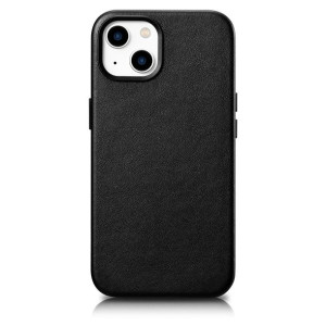 Etui iCarer Case Leather MagSafe Apple iPhone 14 czarny