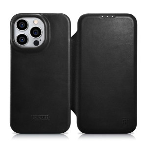 Etui iCarer CE Oil Wax Premium Leather Folio MagSafe Apple iPhone 14 Pro cz