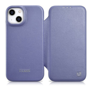 Etui iCarer CE Premium Leather Folio MagSafe Apple iPhone 14 jasnofioletowy