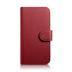Etui iCarer Wallet Anti-RFID 2in1 Apple iPhone 14 czerwony