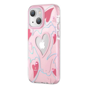 Etui Kingxbar Heart Star Apple iPhone 14 Plus pink heart