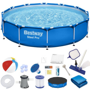 Bestway Basen stelażowy 366cm x 76cm 17w1 56681