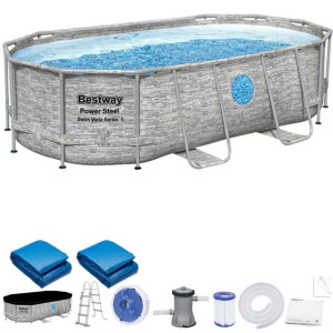 Bestway Basen stelażowy 427x250x100 okno 11w1 56714