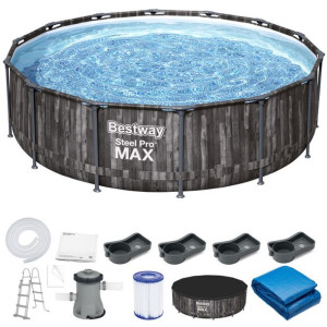 Bestway basen stelażowy 427x107cm 13w1 deska 5614Z