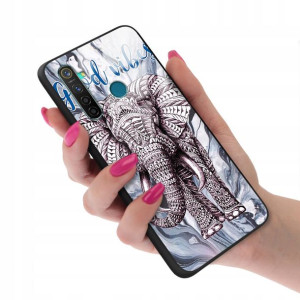 Etui Glass do REALME 5 Case BOHO Leaves Top Wzory
