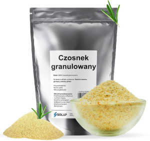 CZOSNEK SUSZONY granulowany naturalny aromatyczny 200g