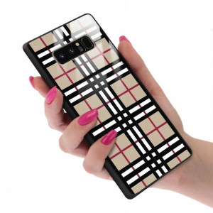 Etui GLASS do SAMSUNG NOTE 8 Kratka Pattern Wzory