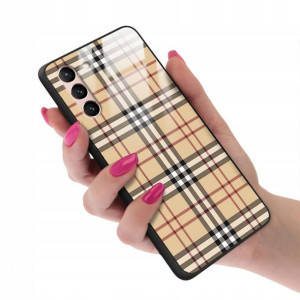 Etui GLASS do SAMSUNG S21 5G Kratka Pattern Wzory